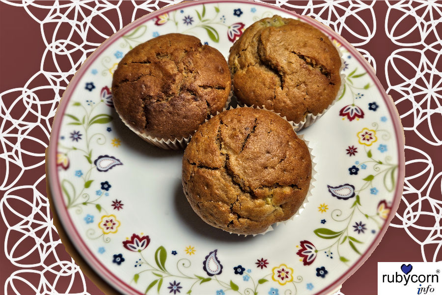 Rezept und Foto Kiwi-Maracuja-Mandel-Muffins - rubycorn Info