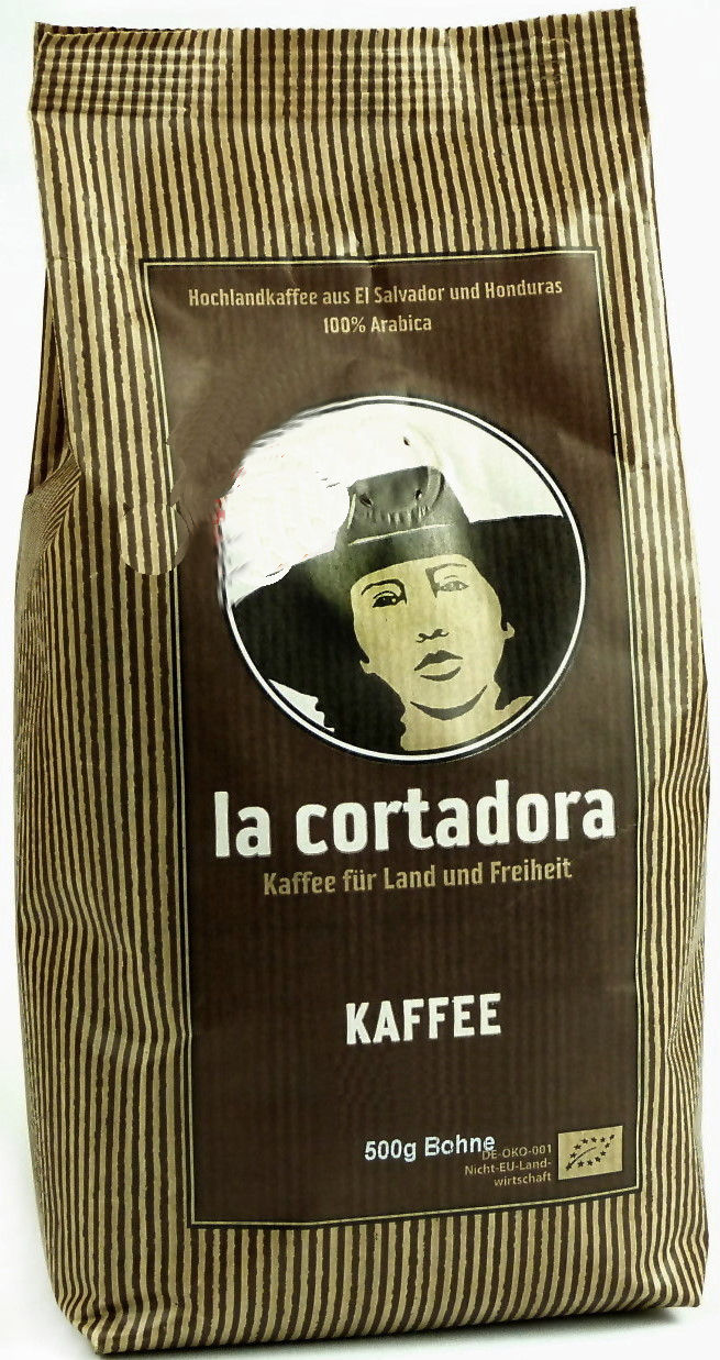 Abbildung Packung  Bio Kaffee La Cortadora von El Puente