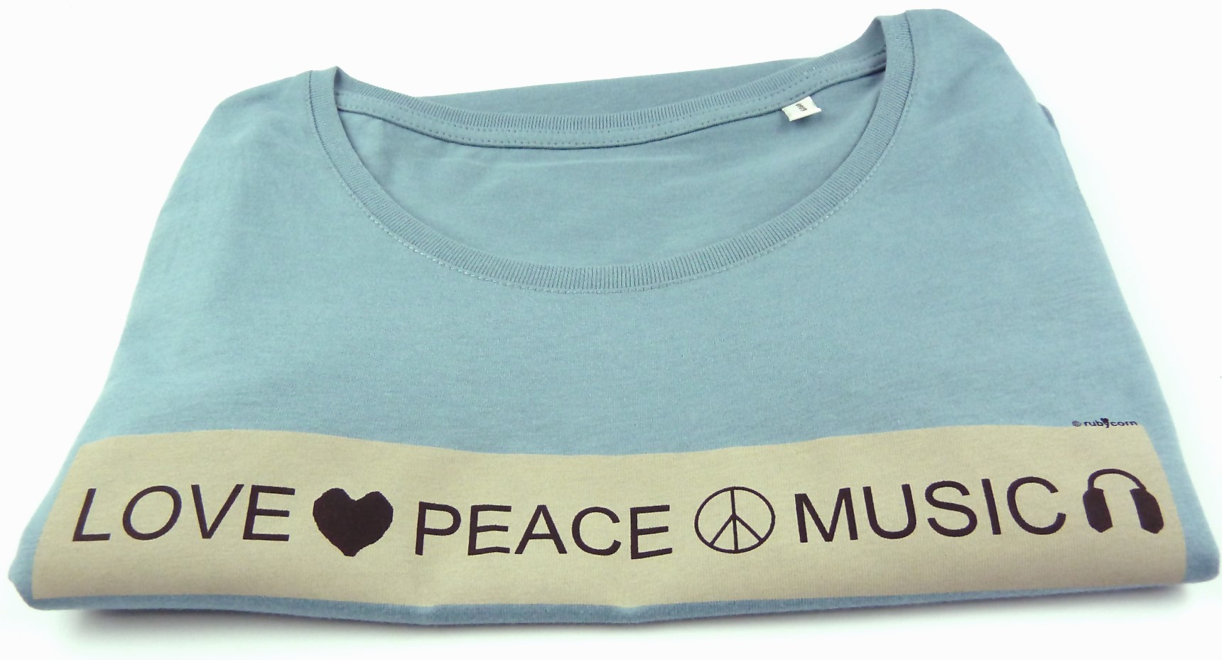 Damen T-Shirt love peace music - rubycorn ArtGallery