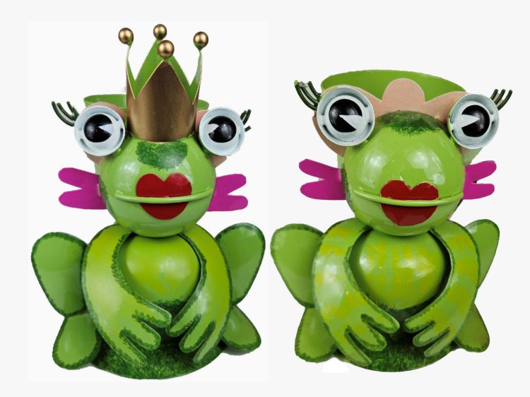 Design Blumentöpfe - Froschkönig und Froschkönigin