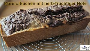 Saftiger Marmorkuchen mit dunkler Schokolade und Orangennote